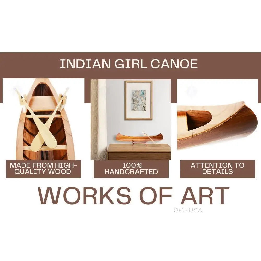 Indian Girl Canoe