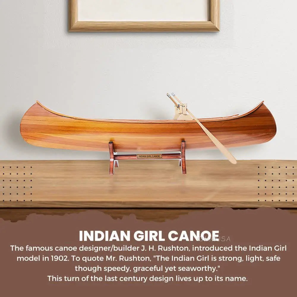 Indian Girl Canoe