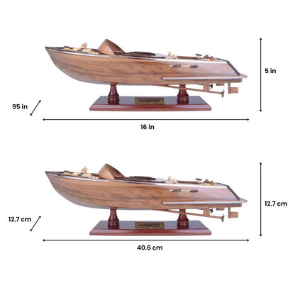Maquette de bateau rapide Runabout Sm