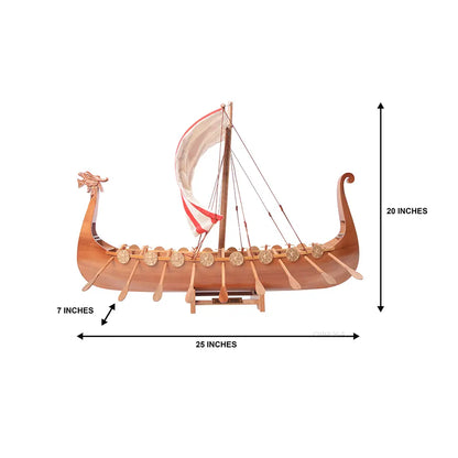 Drakkar Viking Historic Boat Model
