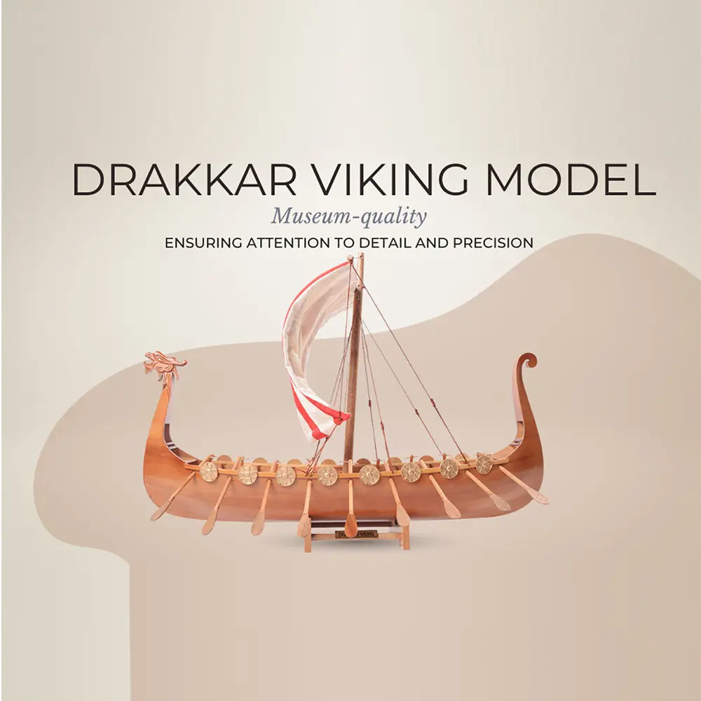 Drakkar Viking Historic Boat Model