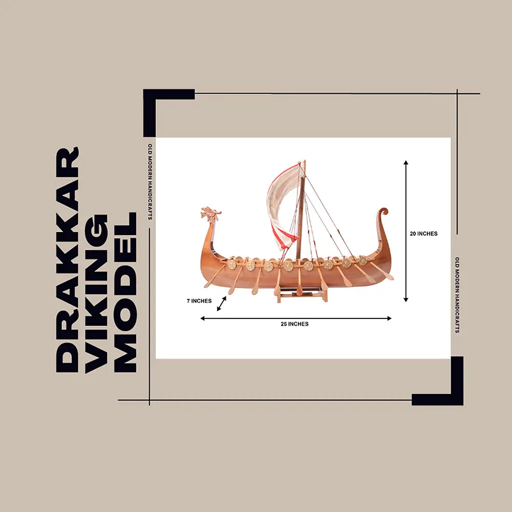 Drakkar Viking Historic Boat Model