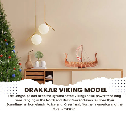 Drakkar Viking Historic Boat Model