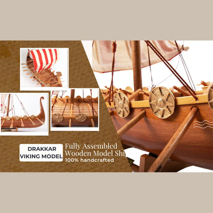 Drakkar Viking Historic Boat Model