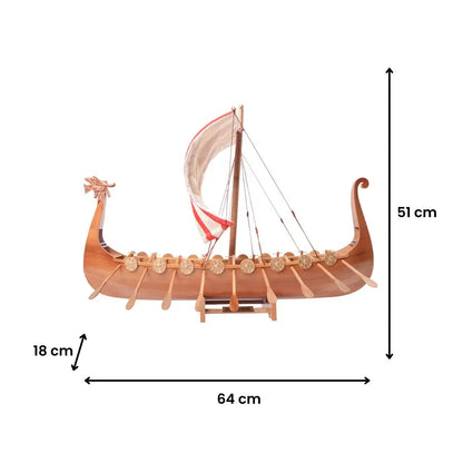 Captivating Drakkar Viking Combo: A Model Ship and Legendary Hat