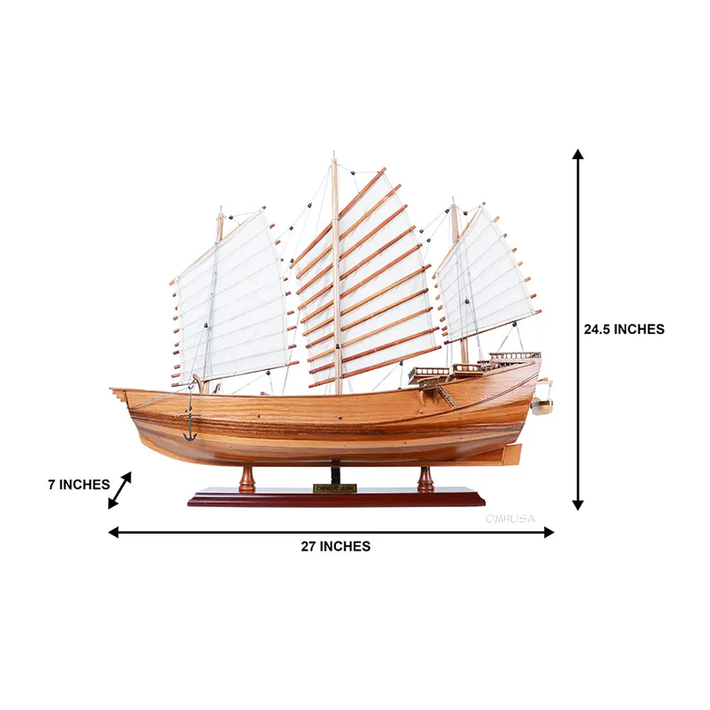 Chinese Junk Wooden Ship Model