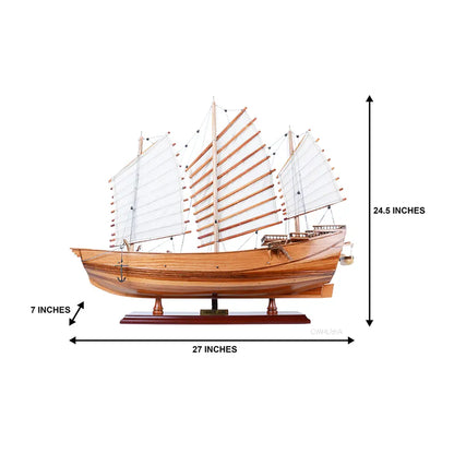 Chinese Junk Wooden Ship Model
