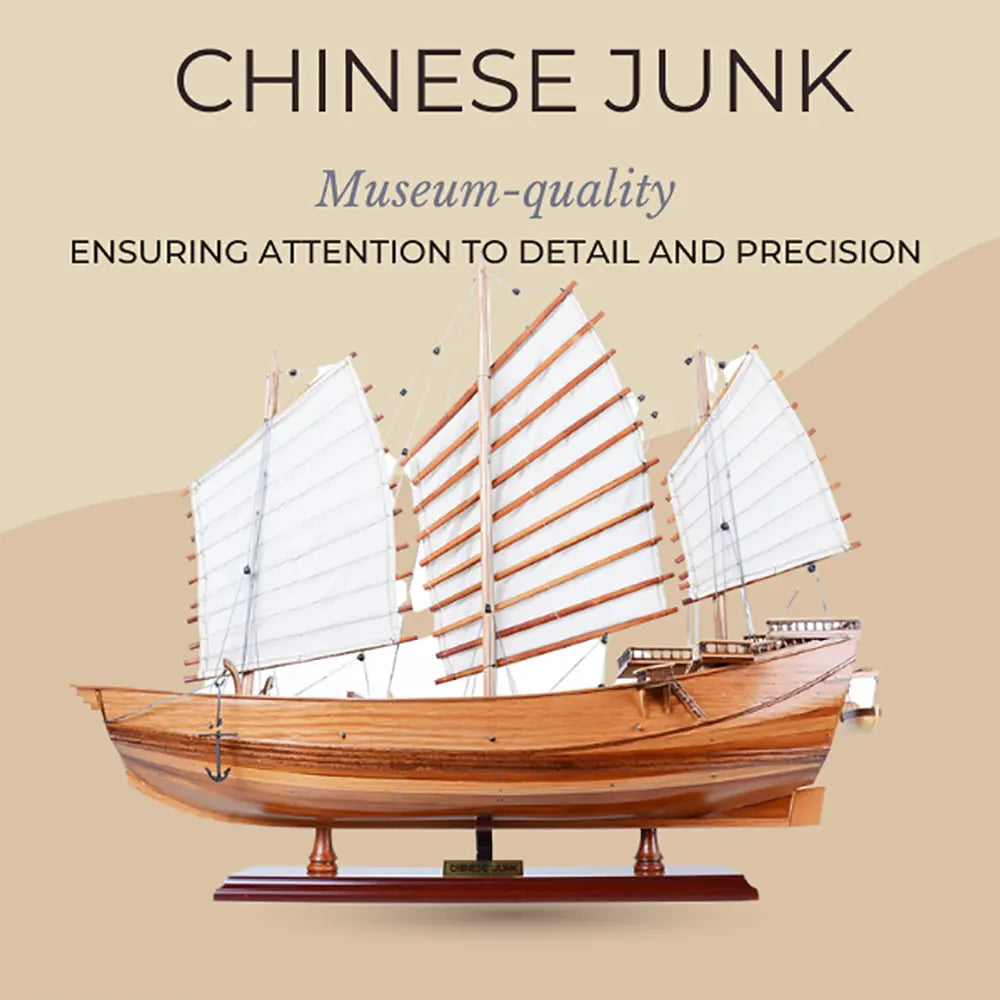 Chinese Junk Wooden Ship Model