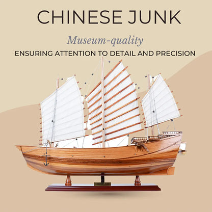 Chinese Junk Wooden Ship Model