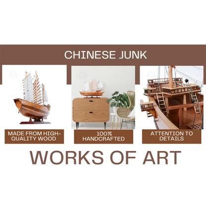 Chinese Junk Wooden Ship Model
