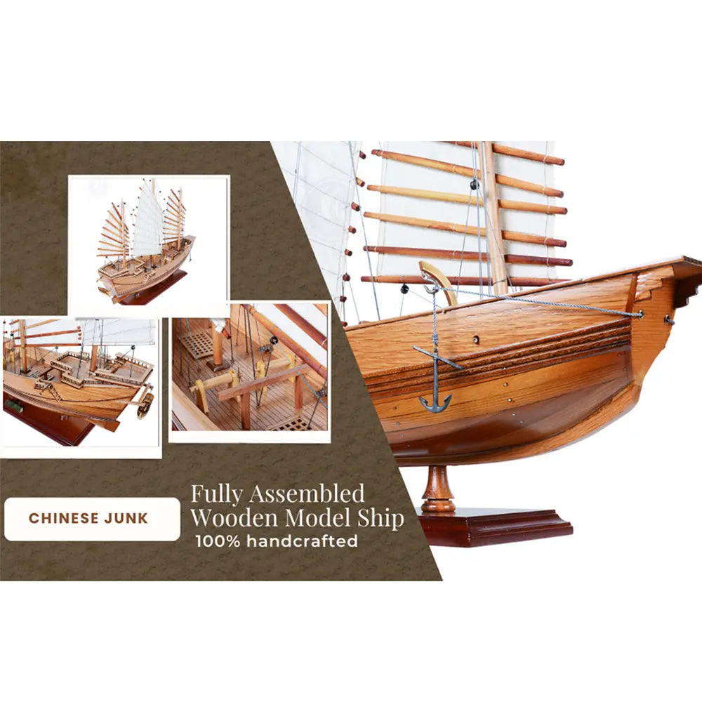 Chinese Junk Wooden Ship Model