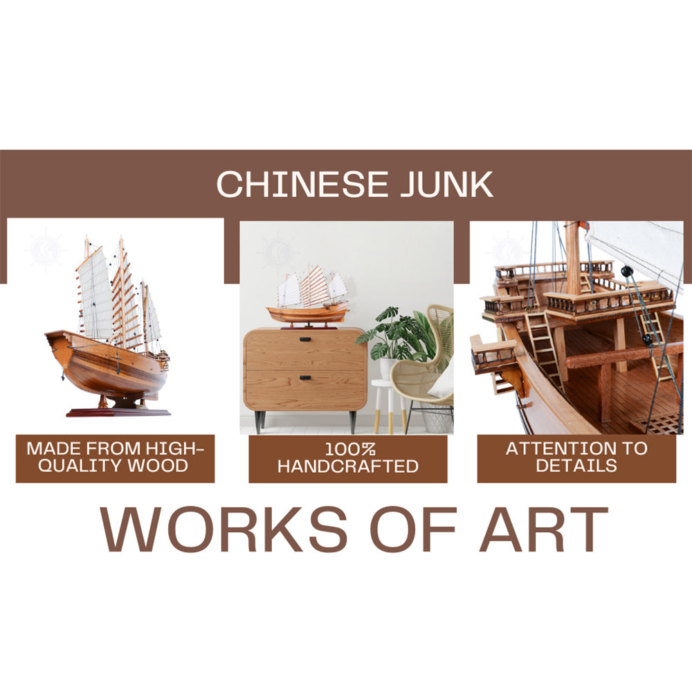 Chinese Junk Wooden Ship Model