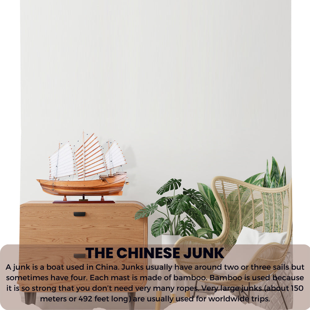 Chinese Junk Wooden Ship Model