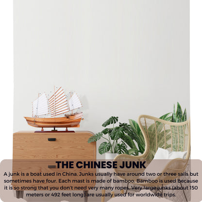 Chinese Junk Wooden Ship Model