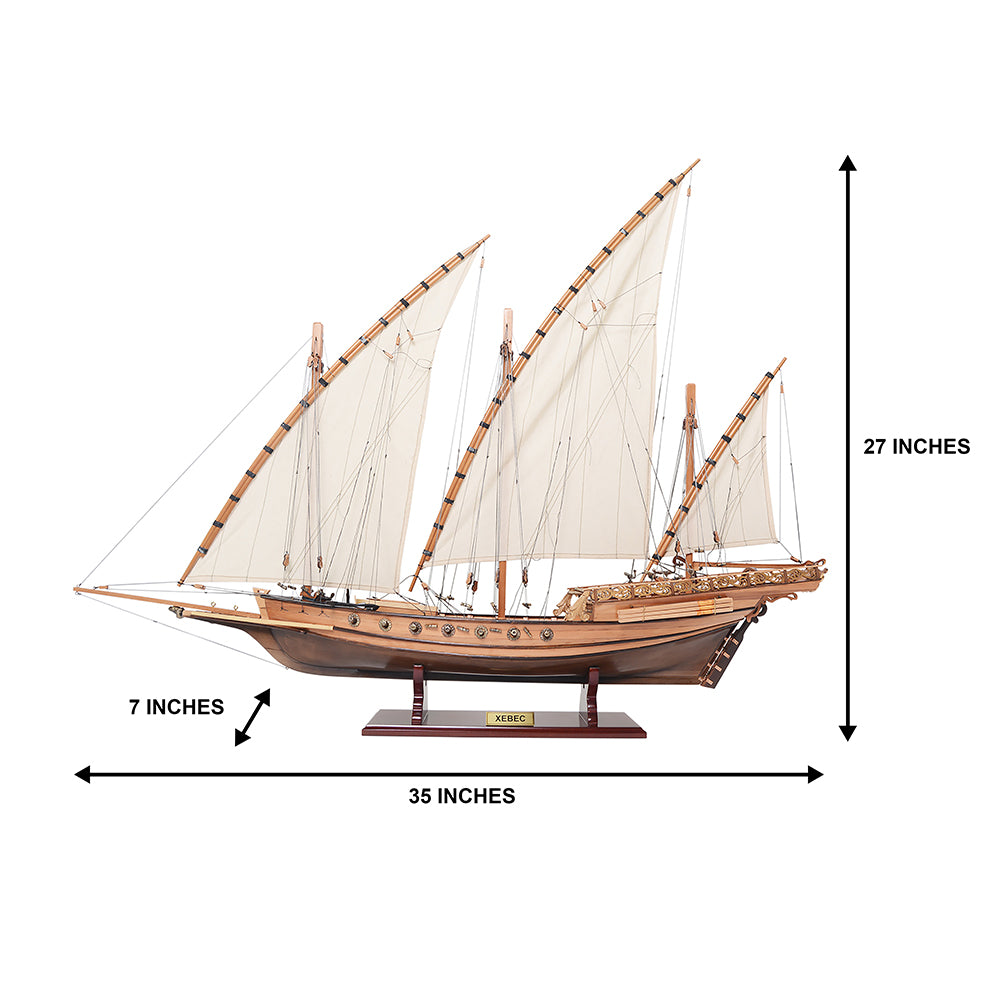 Xebec Ship Model