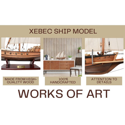 Xebec Ship Model