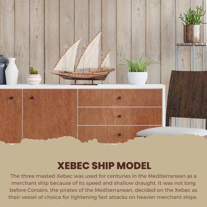 Xebec Ship Model