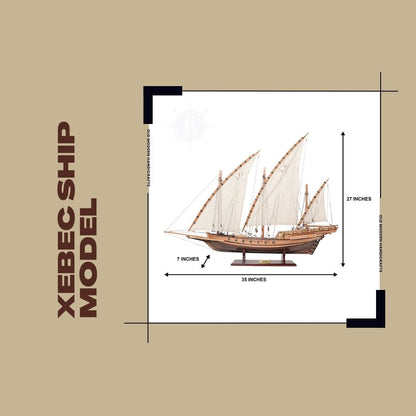 Xebec Ship Model