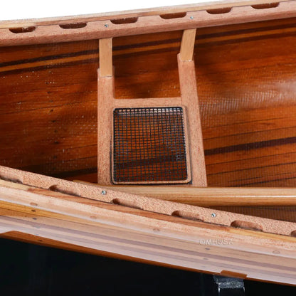 Wooden Canoe Boat Model