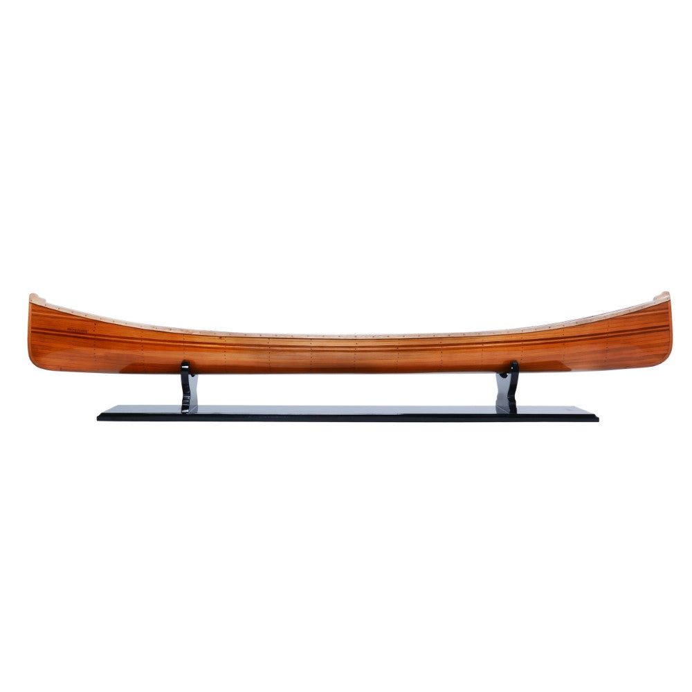 Wooden Canoe Boat Model
