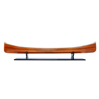 Wooden Canoe Boat Model