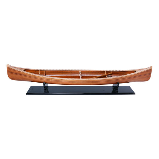 Wooden Canoe Boat Model