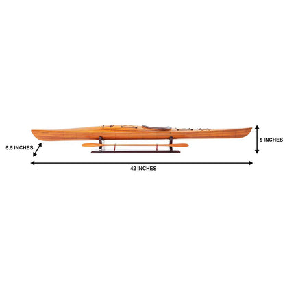 Kayak Wooden Boat Model