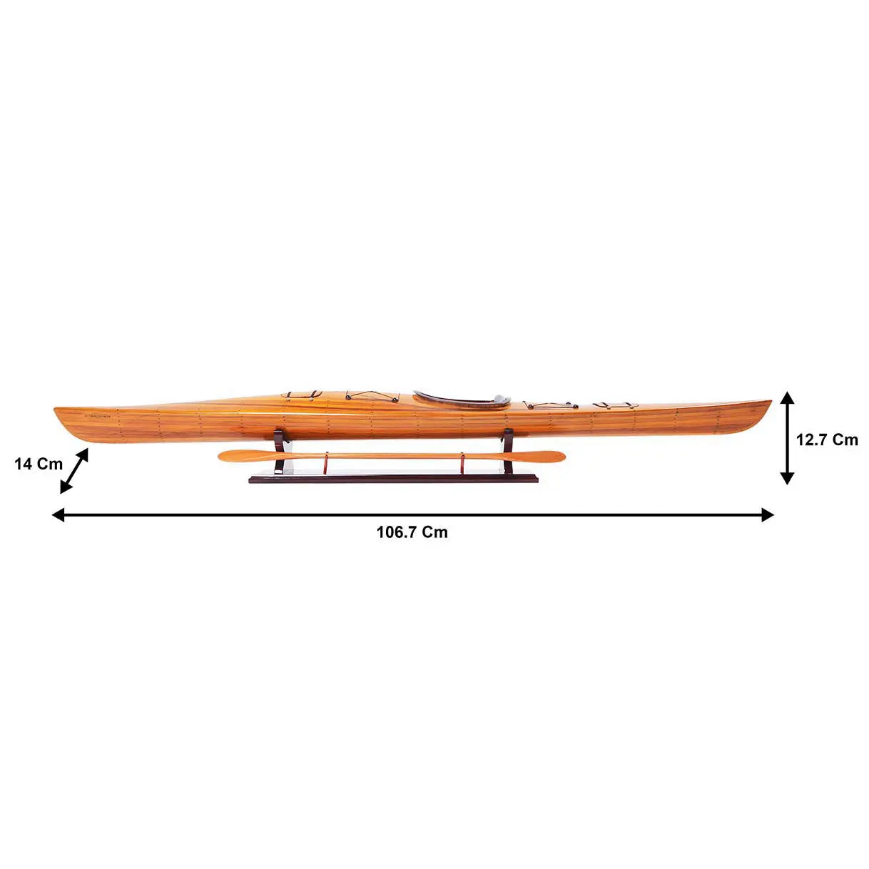 Kayak Wooden Boat Model