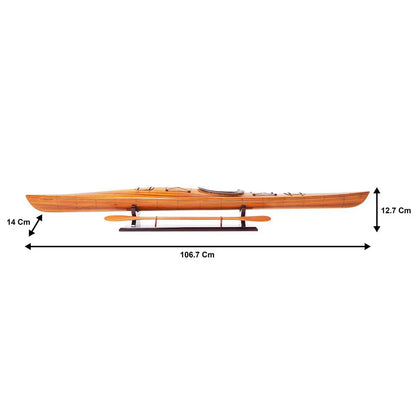 Kayak Wooden Boat Model