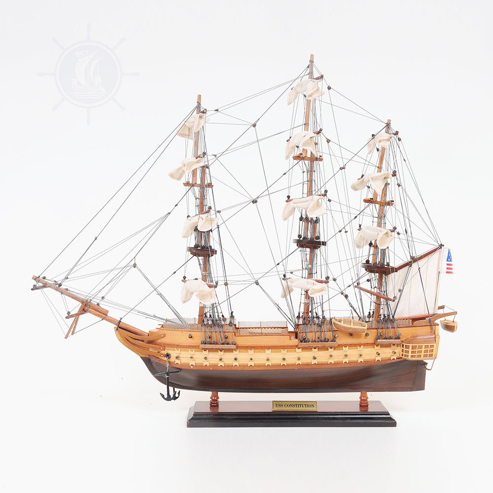 USS Constitution Small with Display Case