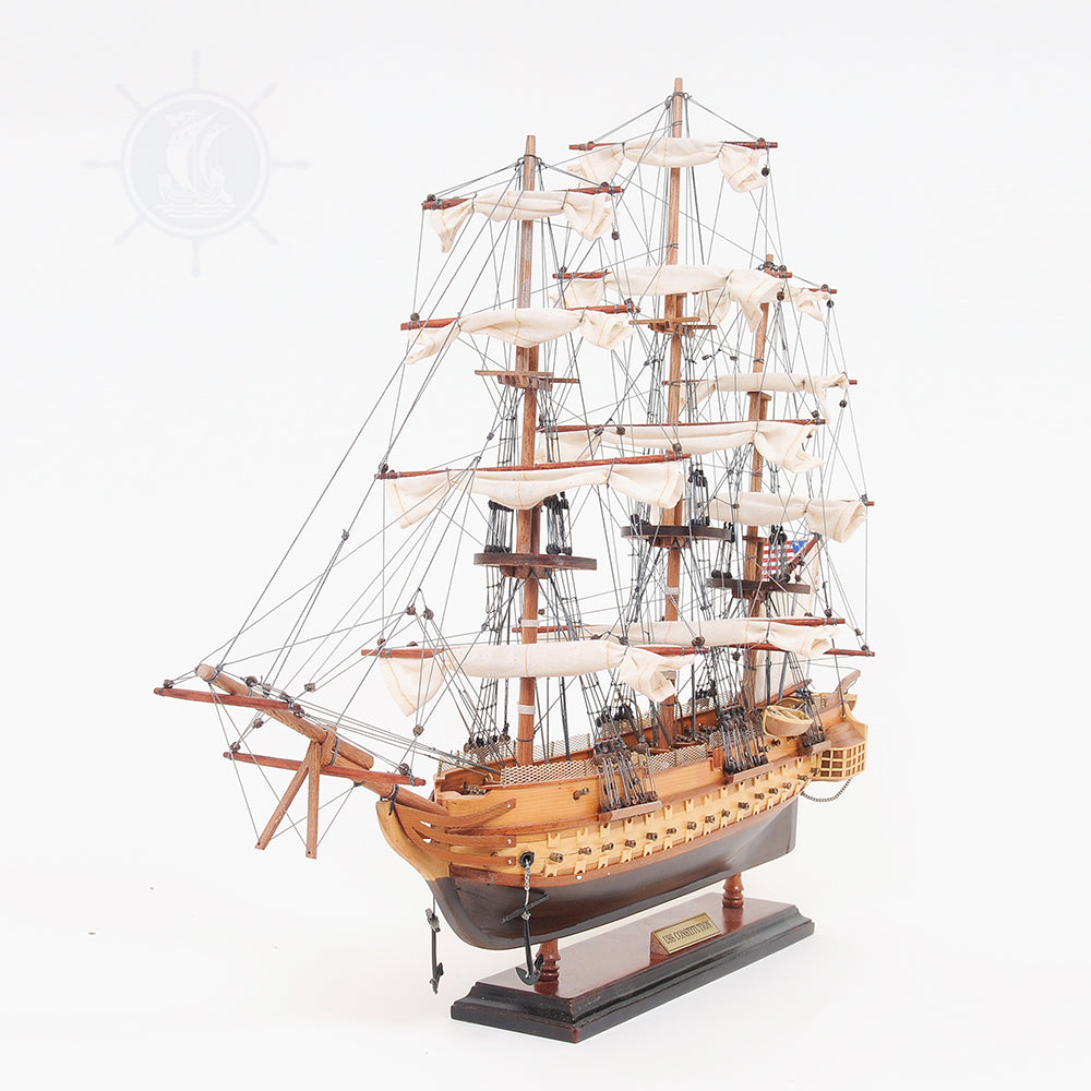USS Constitution Small with Display Case