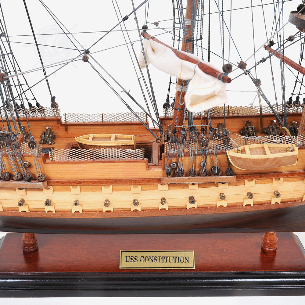 USS Constitution Small with Display Case