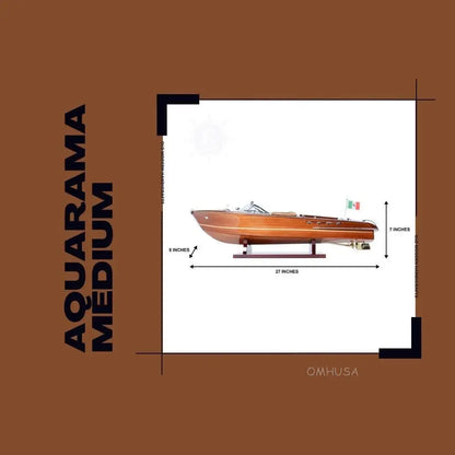 Maquette de bateau rapide Aquarama Medium Italie