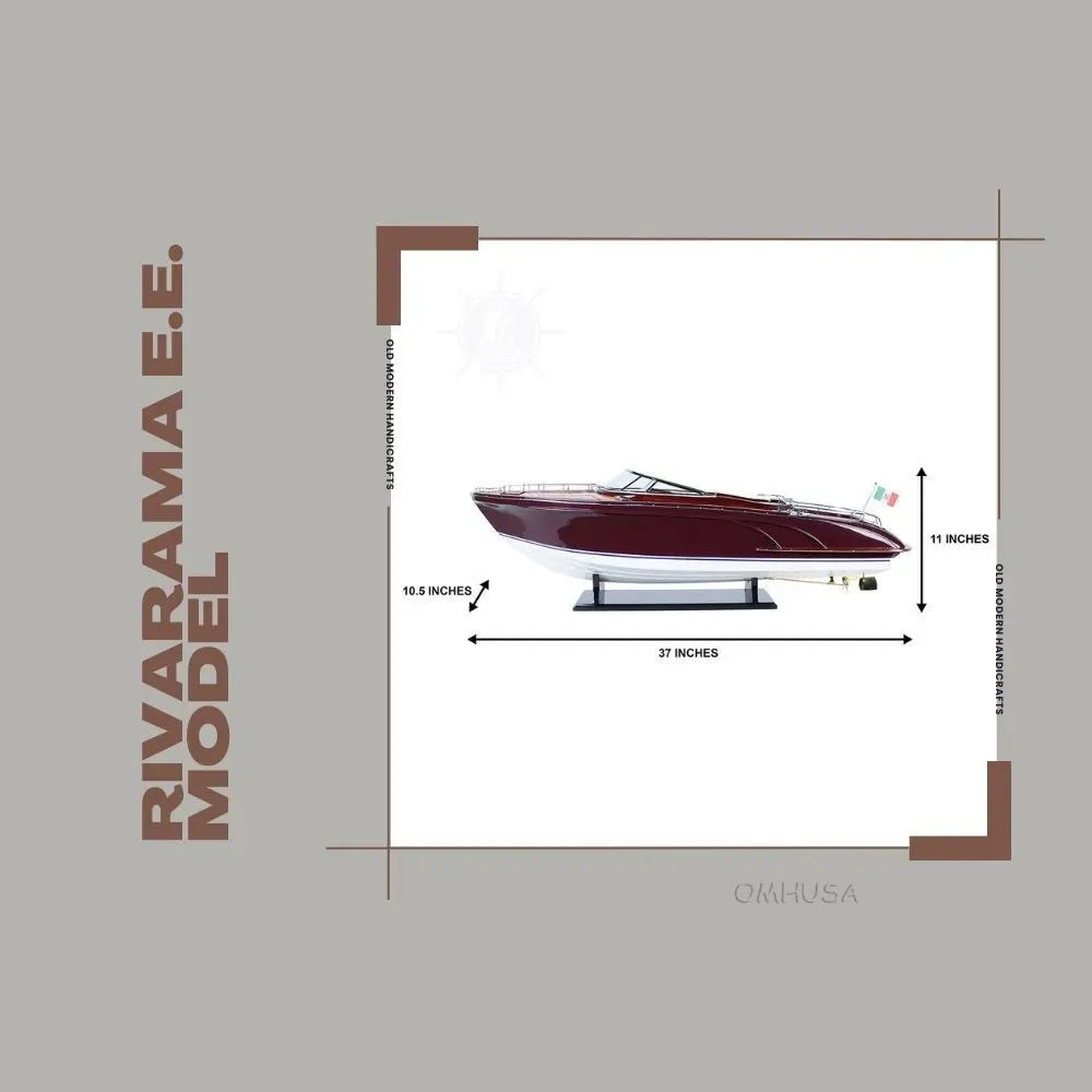 Maquette de canot automobile Rivarama E.E.