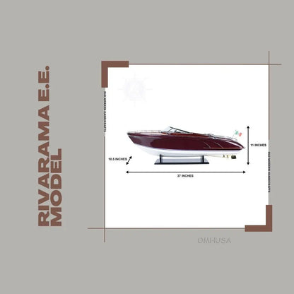 Maquette de canot automobile Rivarama E.E.
