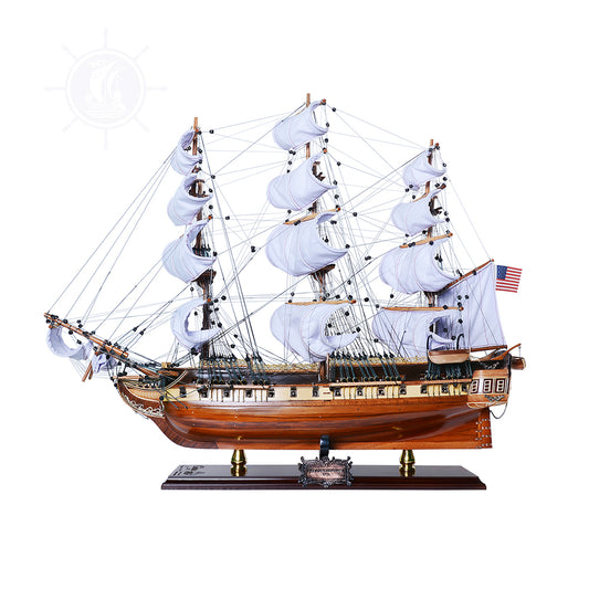 USS Constitution LIMITED EDITION Full Crooked Sails Only 100 Units Produced