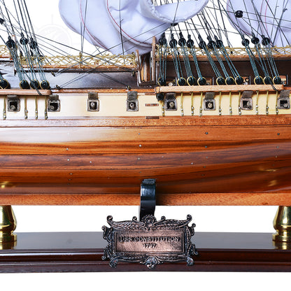 USS Constitution LIMITED EDITION Full Crooked Sails Only 100 Units Produced