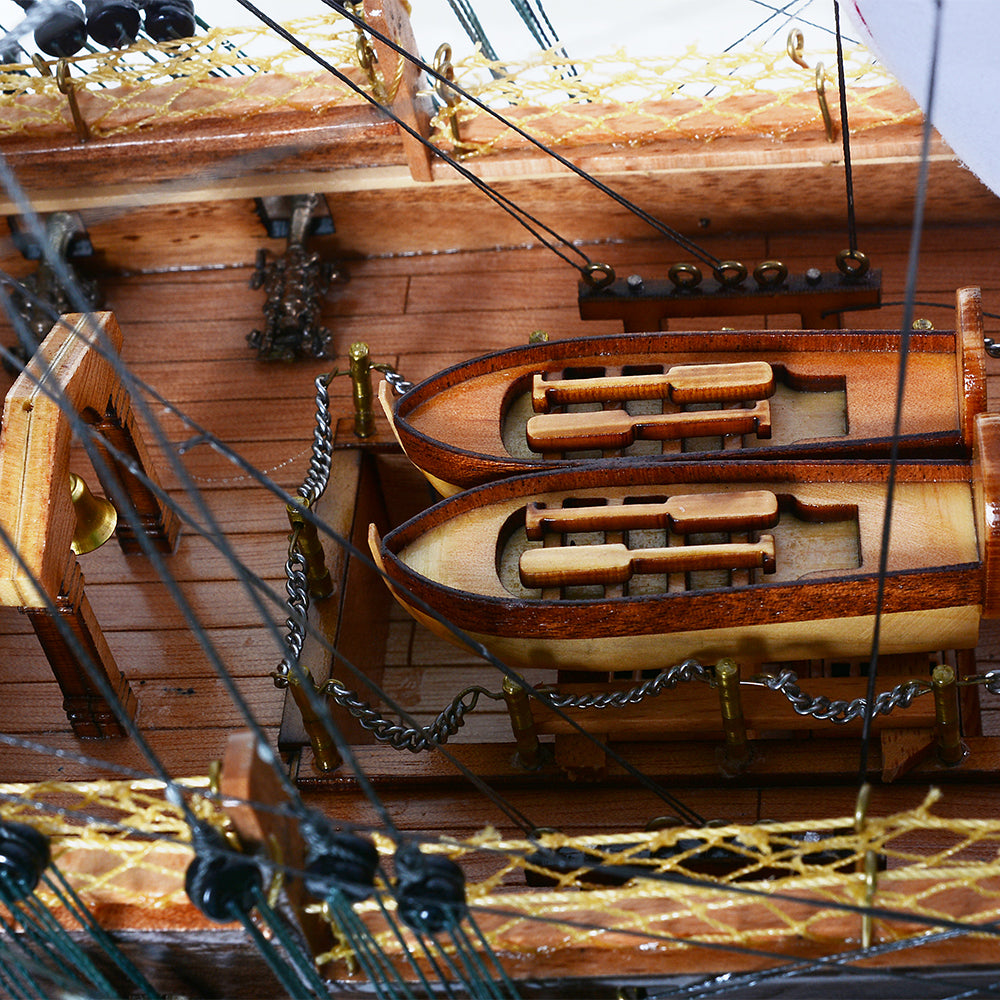 USS Constitution LIMITED EDITION Full Crooked Sails Only 100 Units Produced