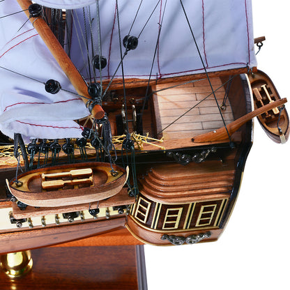 USS Constitution LIMITED EDITION Full Crooked Sails Only 100 Units Produced