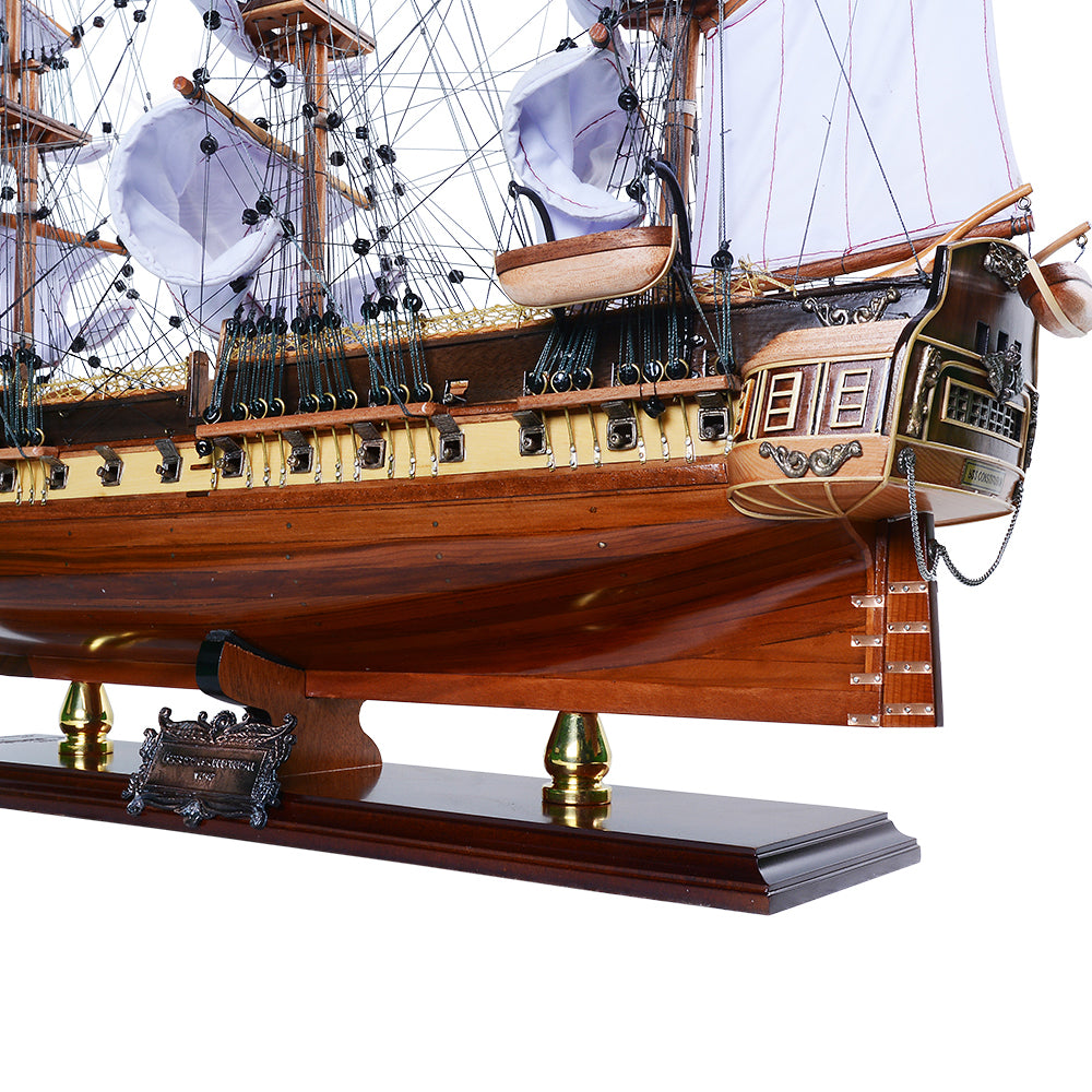 USS Constitution LIMITED EDITION Full Crooked Sails Only 100 Units Produced