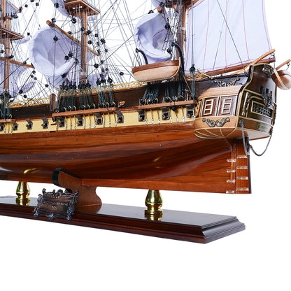 USS Constitution LIMITED EDITION Full Crooked Sails Only 100 Units Produced