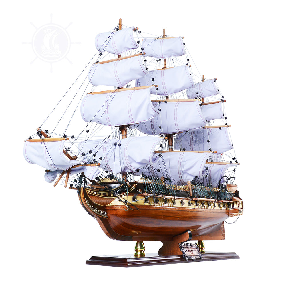USS Constitution LIMITED EDITION Full Crooked Sails Only 100 Units Produced