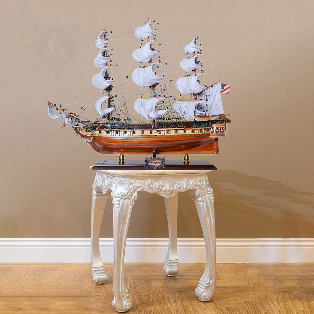 USS Constitution LIMITED EDITION Full Crooked Sails Only 100 Units Produced