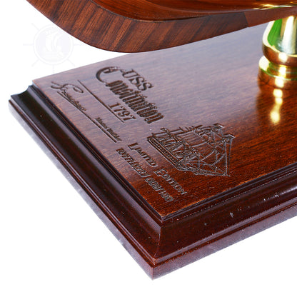 USS Constitution LIMITED EDITION Full Crooked Sails Only 100 Units Produced