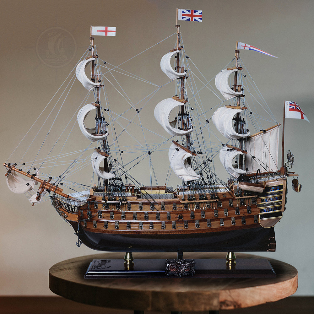 HMS Victory Limited Edition Downwind Full Sails Only 100 Units Produced Admiral Line