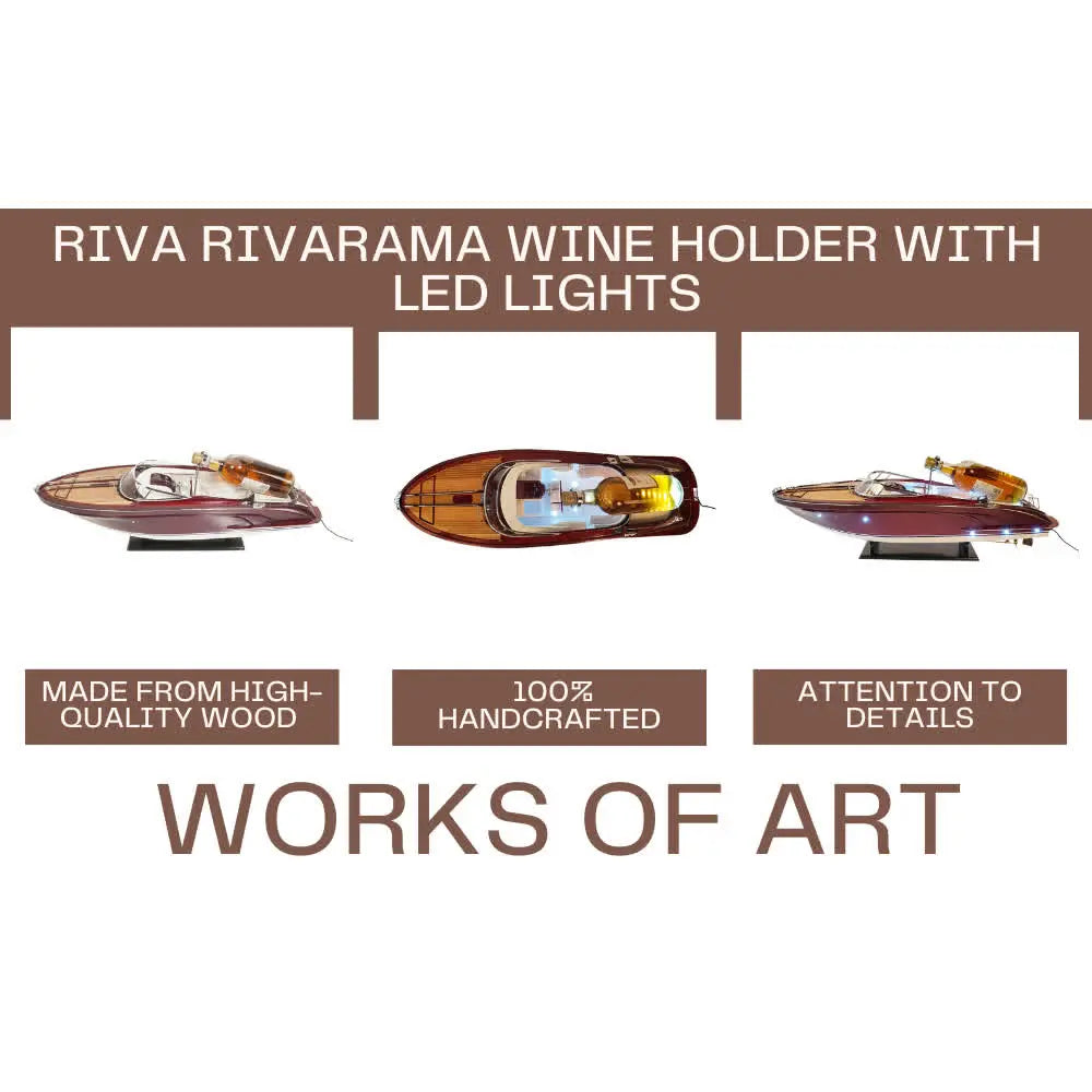 Support à Vin Riva Rivarama avec Lumières LED