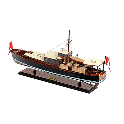 Dolphin Painted Ship Model Fishing Boat