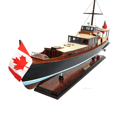 Dolphin Painted Ship Model Fishing Boat