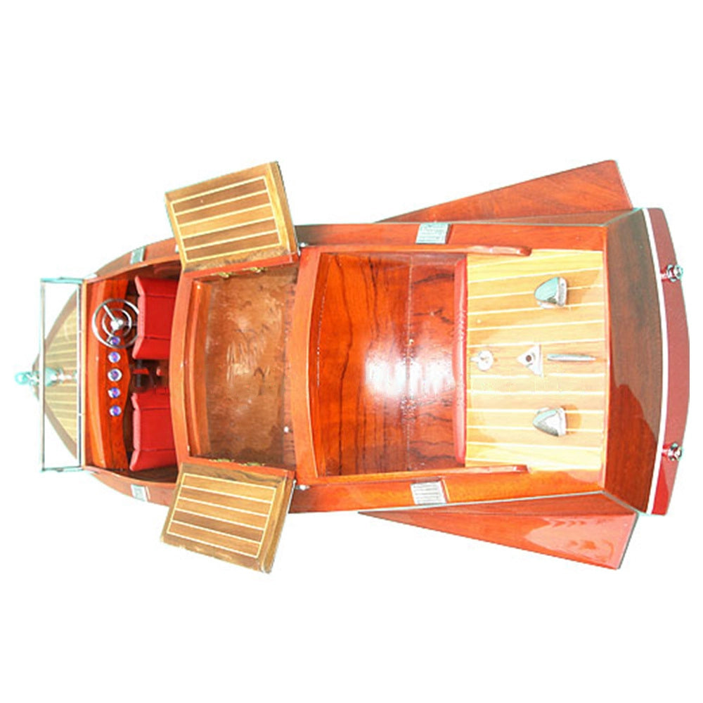 B109 - Chris Craft Runabout Painted Ready for RC Medium Speedboat Model