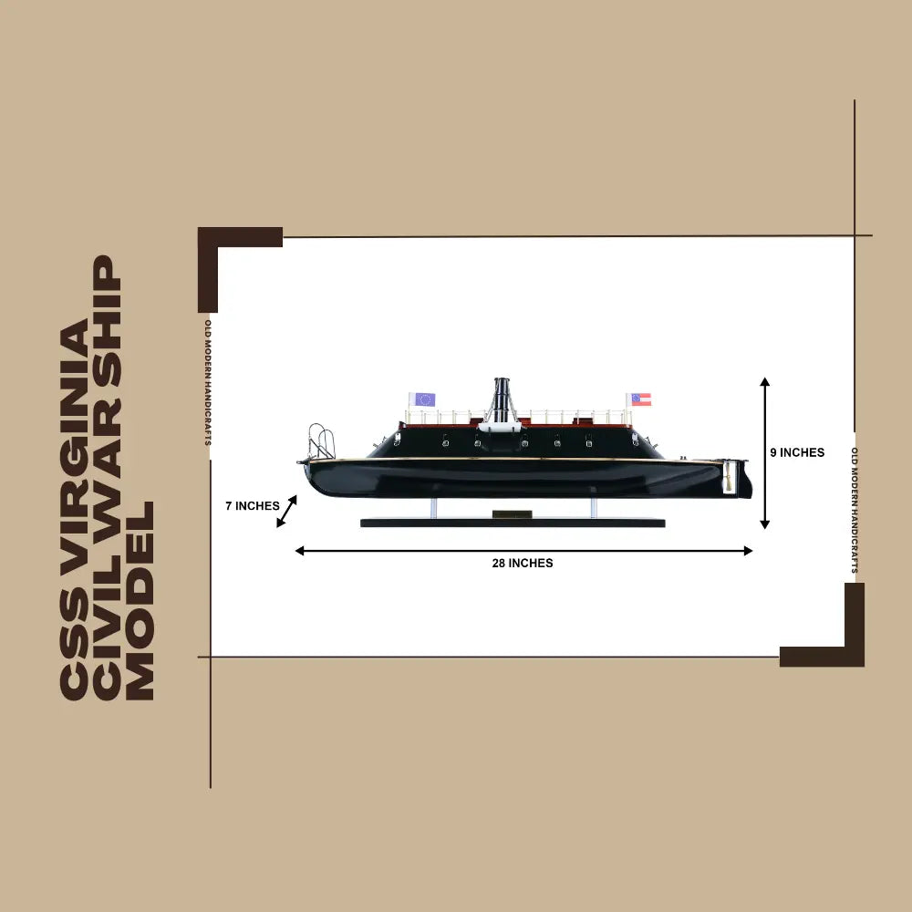 CSS VIRGINIA War Ship Model